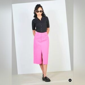 Love Tree Denim women's medium light pink skirt slit in Front